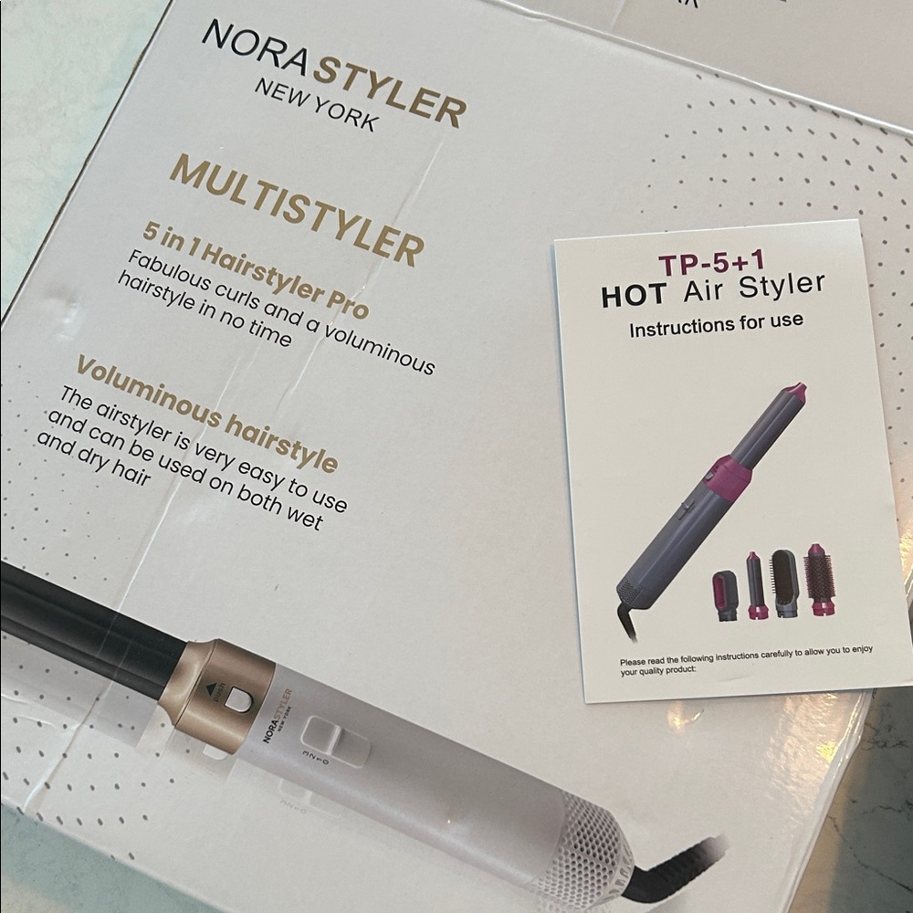 Multistyler 5-in-1 Hair Tool - Gold and White New in Box
